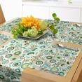 thumbnail image 1 of Ambesonne Floral Table Runner & Placemats, Pastel Nature, Placemat 4 pcs + Runner 16"x72", Mint Green Sky Blue, 1 of 2