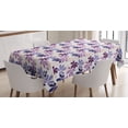 thumbnail image 1 of Ambesonne Floral Tablecloth Rectangular Table Cover, Blooming Spring Petals, 60"x90", Purple Lilac Peach, 1 of 4
