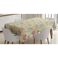 thumbnail image 1 of Ambesonne Floral Tablecloth Rectangular Table Cover, Blooming Spring Sprouts, 52"x70", Multicolor, 1 of 3