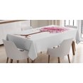 thumbnail image 1 of Ambesonne Floral Tablecloth Rectangular Table Cover, Blossom Buds Sakura Tree, 60"x90", Magenta Redwood, 1 of 4