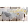 thumbnail image 1 of Ambesonne Floral Tablecloth Rectangular Table Cover, Daffodils Ornaments Art, 52"x70", Grey Yellow, 1 of 4