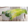thumbnail image 1 of Ambesonne Floral Tablecloth Rectangular Table Cover, Daffodils Spring Petals, 60"x84", Green Yellow, 1 of 3