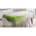 thumbnail image 1 of Ambesonne Floral Tablecloth Rectangular Table Cover, Daffodils with Grass, 60"x84", Green Yellow, 1 of 4