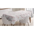 thumbnail image 1 of Ambesonne Floral Tablecloth Rectangular Table Cover, Falling Magnolia Pattern, 60"x84", Pale Pink Mauve Taupe, 1 of 3