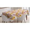 thumbnail image 1 of Ambesonne Floral Tablecloth Rectangular Table Cover, Flowers Spring Romance, 60"x84", Multicolor, 1 of 3