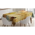 thumbnail image 1 of Ambesonne Floral Tablecloth Rectangular Table Cover, Flowers and Poetry Art, 52"x70", Multicolor, 1 of 4