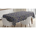 thumbnail image 1 of Ambesonne Floral Tablecloth Rectangular Table Cover, Hand-Drawn Wildflowers, 60"x84", Multicolor, 1 of 4