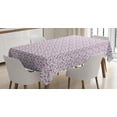 thumbnail image 1 of Ambesonne Floral Tablecloth Rectangular Table Cover, Magnolia Flower and Buds, 52"x70", Almond Green Fuchsia, 1 of 4