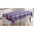 thumbnail image 1 of Ambesonne Floral Tablecloth Rectangular Table Cover, Overlapping Doodle Petals, 60"x84", Multicolor, 1 of 4
