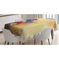 thumbnail image 1 of Ambesonne Floral Tablecloth Rectangular Table Cover, Poppy Chamomile Spring, 60"x90", Blue White, 1 of 4