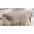 thumbnail image 1 of Ambesonne Floral Tablecloth Rectangular Table Cover, Sakura Tree Branches, 60"x90", Rose Salmon Jade Green, 1 of 4