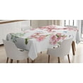 thumbnail image 1 of Ambesonne Floral Tablecloth Rectangular Table Cover, Vivid Flowering Branch, 52"x70", Pink Brown Green, 1 of 4