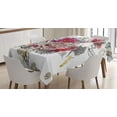 thumbnail image 1 of Ambesonne Floral Tablecloth Rectangular Table Cover, Wedding Themed Nostalgic, 60"x90", Multicolor, 1 of 4