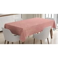 thumbnail image 1 of Ambesonne Floral Tablecloth Rectangular Table Cover, Wild Nature Leaf, 52"x70", Peach Coral, 1 of 4