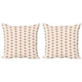 thumbnail image 1 of Ambesonne Floral Throw Pillow Cover 2 Pack, Pink Country Farmhouse, 24", Pale Pink White, 1 of 2