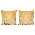 thumbnail image 1 of Ambesonne Floral Throw Pillow Cover 2 Pack, Trees Blossom in Spring, 18", Yellow and White, 1 of 5