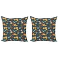 thumbnail image 1 of Ambesonne Floral Throw Pillow Cover 2 Pack, Vintage Birds Blossoms Art, 24", Multicolor, 1 of 2