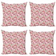 thumbnail image 1 of Ambesonne Floral Throw Pillow Cover 4 Pack, Joyous Botanical Concept, 20", Multicolor, 1 of 2