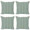thumbnail image 1 of Ambesonne Floral Throw Pillow Cover 4 Pack, Mediterrenean Tile Inspired, 20", Multicolor, 1 of 2