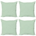 thumbnail image 1 of Ambesonne Floral Throw Pillow Cover 4 Pack, Pastel Tones Flowers Art, 20", Mint Green Pale Yellow, 1 of 2