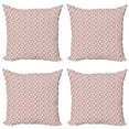 thumbnail image 1 of Ambesonne Floral Throw Pillow Cover 4 Pack, Sakura Tree Branches, 24", Rose Salmon Jade Green, 1 of 2