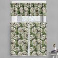 thumbnail image 1 of Ambesonne Floral Valance & Curtain, Art of Innocent White Roses, 55"x30", Olive Green Ivory and Emerald, 1 of 7