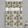 thumbnail image 1 of Ambesonne Floral Valance & Curtain, Asters Garden Branches Print, 55"x24", Apricot and Dark Blue Grey, 1 of 1