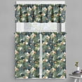 thumbnail image 1 of Ambesonne Floral Valance & Curtain, Botanic Tropic Leaves, 55"x24", Green and White, 1 of 6