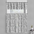 thumbnail image 1 of Ambesonne Floral Valance & Curtain, Hand Drawn Lines Curves, 55"x30", Black White, 1 of 6