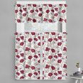 thumbnail image 1 of Ambesonne Floral Valance & Curtain, Sketchy Blooming Flowers Art, 55"x24", Dark Fuchsia and Marigold, 1 of 7