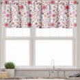 thumbnail image 1 of Ambesonne Floral Valance Pack of 2, Assorted Spring Botany Items, 54"X18", Pink Pink, 1 of 2