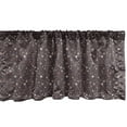 thumbnail image 1 of Ambesonne Floral Valance Pack of 2, Autumn Spread Flowers Art, 42"X12", Multicolor, 1 of 3