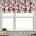 thumbnail image 1 of Ambesonne Floral Valance Pack of 2, Blooming Red Poppies, 54"X18", Multicolor, 1 of 4