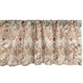 thumbnail image 1 of Ambesonne Floral Valance Pack of 2, Botany Items and Branches, 54"X18", Warm Taupe Paprika, 1 of 4