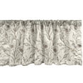 thumbnail image 1 of Ambesonne Floral Valance Pack of 2, Buds Flower Petals Branches, 42"X12", Dark Rosewood Pale Tan, 1 of 3