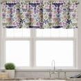 thumbnail image 1 of Ambesonne Floral Valance Pack of 2, Butterfly Pansy Flower Leaf, 42"X12", Pale Tan and Multicolor, 1 of 5