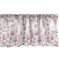thumbnail image 1 of Ambesonne Floral Valance Pack of 2, Modern Romantic Wild Ginkgo, 42"X12", Pink Dried Rose and White, 1 of 3