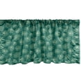 thumbnail image 1 of Ambesonne Floral Valance Pack of 2, Palm Tree Tropical Leaves, 42"X18", Mint Green Forest Green, 1 of 3