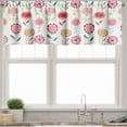 thumbnail image 1 of Ambesonne Floral Valance Pack of 2, Vibrant and Doodle Style, 54"X18", Multicolor, 1 of 1