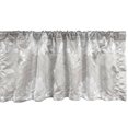 thumbnail image 1 of Ambesonne Floral Valance Pack of 2, Vintage Dahlia Flowers Plot, 42"X12", Pale Salmon White and Grey, 1 of 3