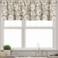thumbnail image 1 of Ambesonne Floral Valance Pack of 2, Vintage Tender Flora, 54"X18", Camel White, 1 of 2