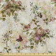 thumbnail image 1 of Ambesonne Floral Vintage Fabric by the Yard Upholstery, Nostalgic Love Bloom, 5 Yards, Beige Multicolor, 1 of 5