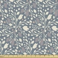 thumbnail image 1 of Ambesonne Floral Vintage Fabric by the Yard Upholstery, Muted Tones Botany, 10 Yards, Purpleblue Eggshell, 1 of 5
