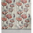 thumbnail image 1 of Ambesonne Floral Vintage Peel & Stick Wallpaper for Home, Retro Poppy Flowers, 13"x36", Burnt Sienna Dust Grey, 1 of 5