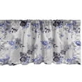 thumbnail image 1 of Ambesonne Floral Window Valance, Abstract Colored Design Art, 54" X 12", Blue Violet and Grey, 1 of 3
