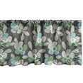 thumbnail image 1 of Ambesonne Floral Window Valance, Abstract Flowers and Leaves, 54" X 18", Grey Pale Sage Green, 1 of 2