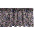 thumbnail image 1 of Ambesonne Floral Window Valance, Art Botanical Spring Flowers, 54" X 12", Night Blue and Fern Green, 1 of 3