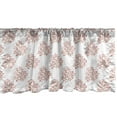 thumbnail image 1 of Ambesonne Floral Window Valance, Berry Branches in Watercolor, 54" X 12", White Cocoa and Vermilion, 1 of 3