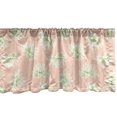 thumbnail image 1 of Ambesonne Floral Window Valance, Blooming Agapanthus Flowers, 54" X 18", Peach Lime Green, 1 of 5