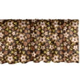 thumbnail image 1 of Ambesonne Floral Window Valance, Blooming Petals and Drooping Leaves Pattern in Retro Colors Autumn Nature Concept, Curtain Valance for Kitchen Bedroom Decor with Rod Pocket, 54" X 18", Multicolor, 1 of 3